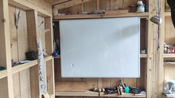 Cabin whiteboard